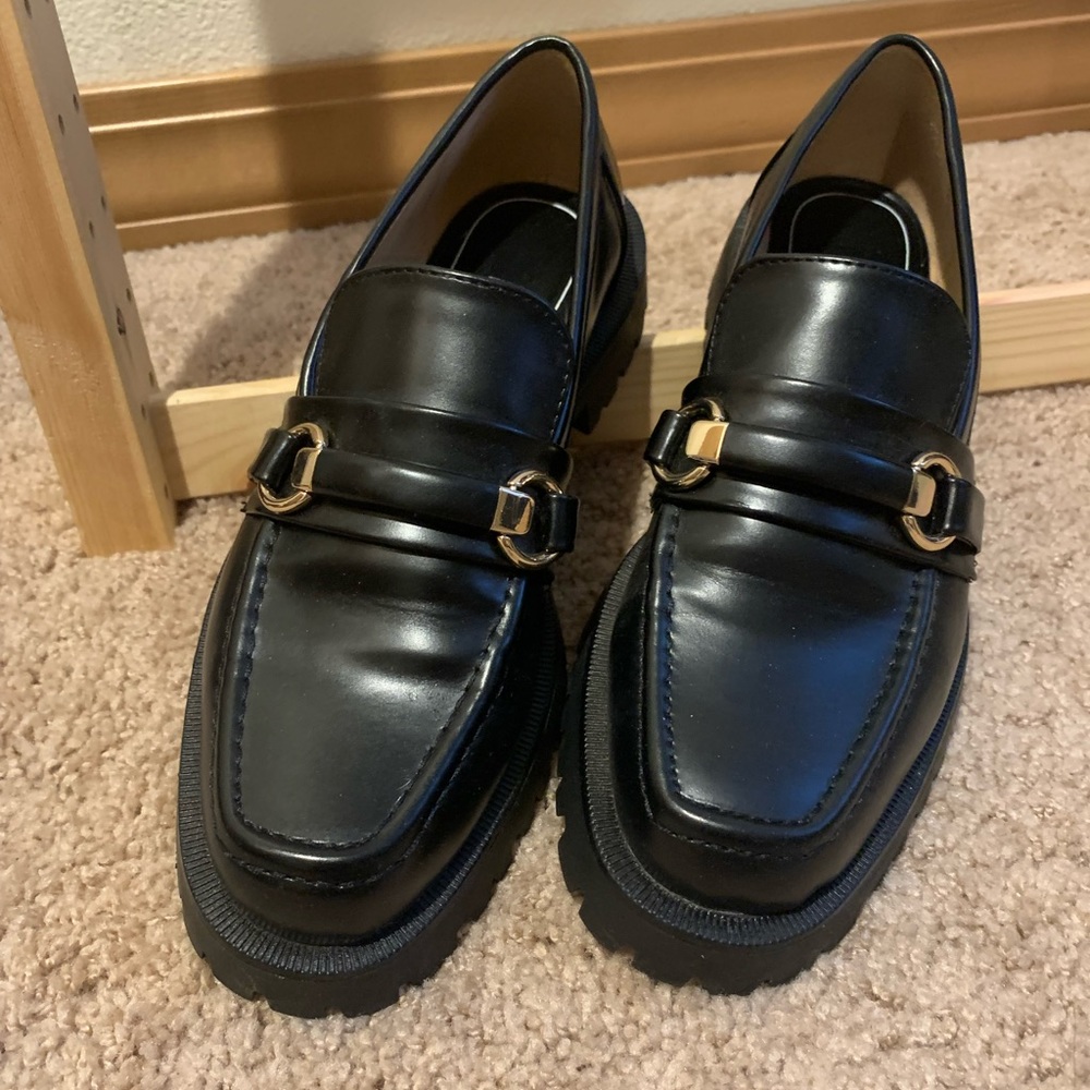 Zara Patent Leather Loafers